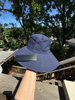 Jenny Kayne Navy Canvas Sun Hat